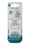 Mamajoo %0 BPA Silikon Biberon Emziği İkili M No.2 6 ay+