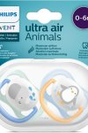 Philips Avent Ultra Air Animals 2li Emzik 0-6 Ay - Erkek