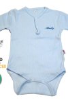 Sema Baby Yarım Kol Kaşkorse Badi (Body) - Mavi  0-6 Ay