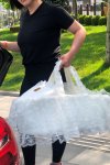Sema Baby Fistolu Güpürlü Lüks Yenidoğan Bebek Yatağı - Ekru