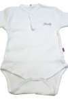 Sema Baby Yarım Kol Kaşkorse Badi (Body) - Beyaz  12-18 Ay