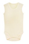 Sema Baby Jakarlı Askılı Badi (Body) - Krem 9-12 Ay