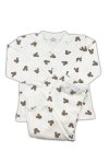 Sema Baby Mickey Mouse Bebek Pijama Takımı - Ekru 6-9 Ay